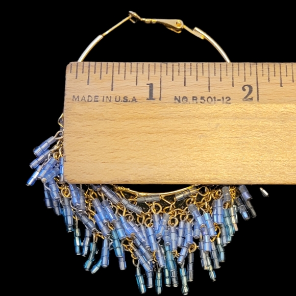 So Good Beads & Chains Statement Earrings - Picture 7 of 9